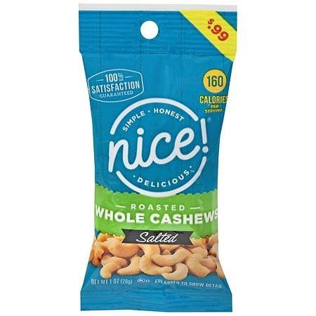 Nice! Roasted Whole Cashews Salted