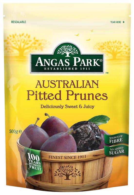 Angas Park Prunes Pitted Resealable 500g
