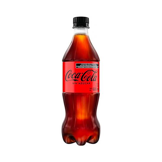 Coca-cola refresco de cola sin azúcar (600 ml)