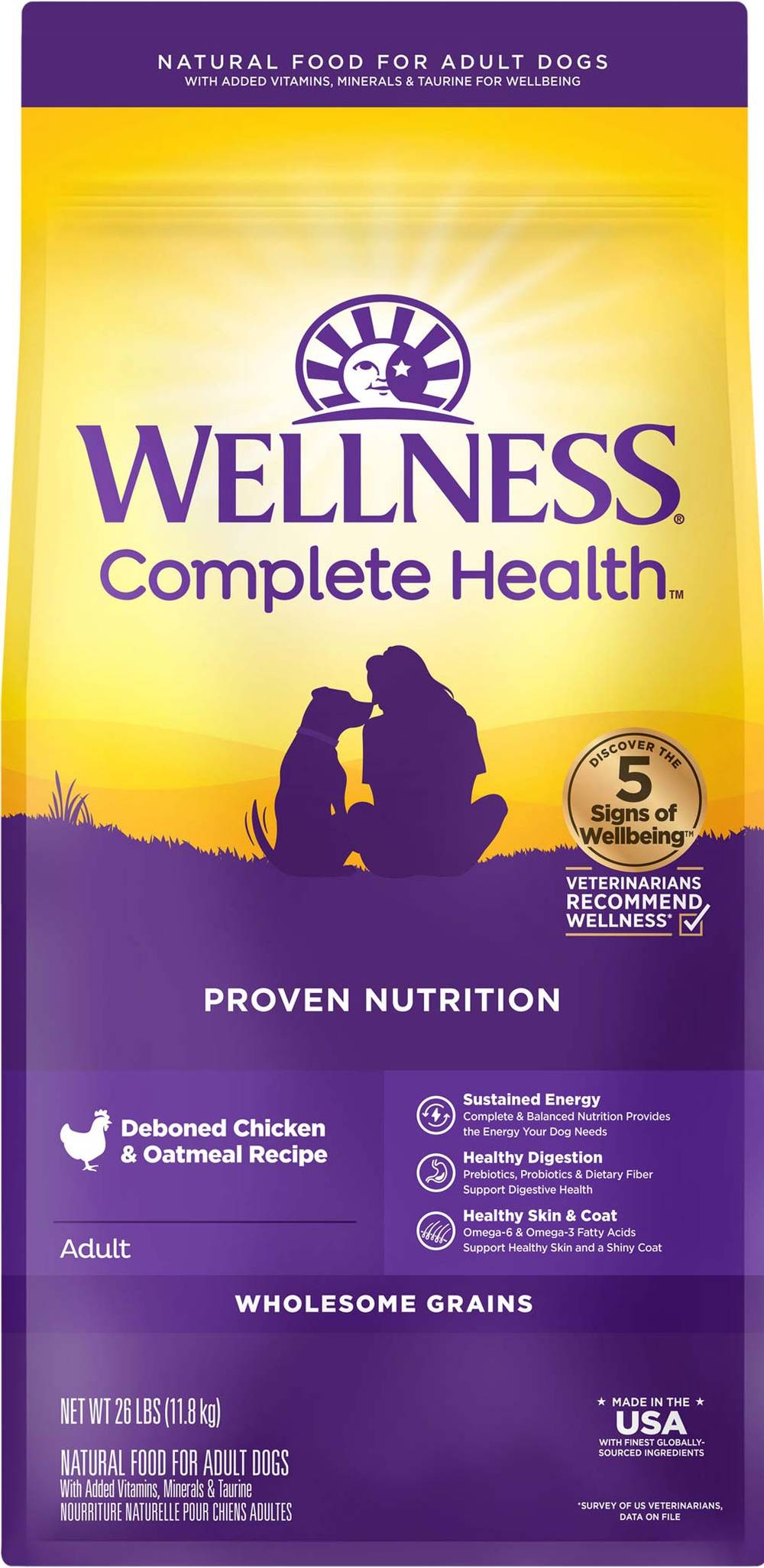 Wellness Complete Health Adult Dog Food (26 lbs)