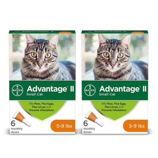 Bayer Advantage Ii Once-A-Month Cat & Kitten Topical Flea Treatment (2 ct)