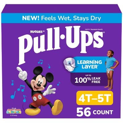 Huggies Pull-Ups Learning Design Training Pants For Boys, 4-5 (56 ct)