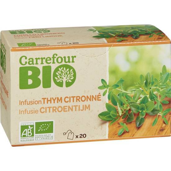 Carrefour Bio - Infusion thé (30 g) (thym citronné)