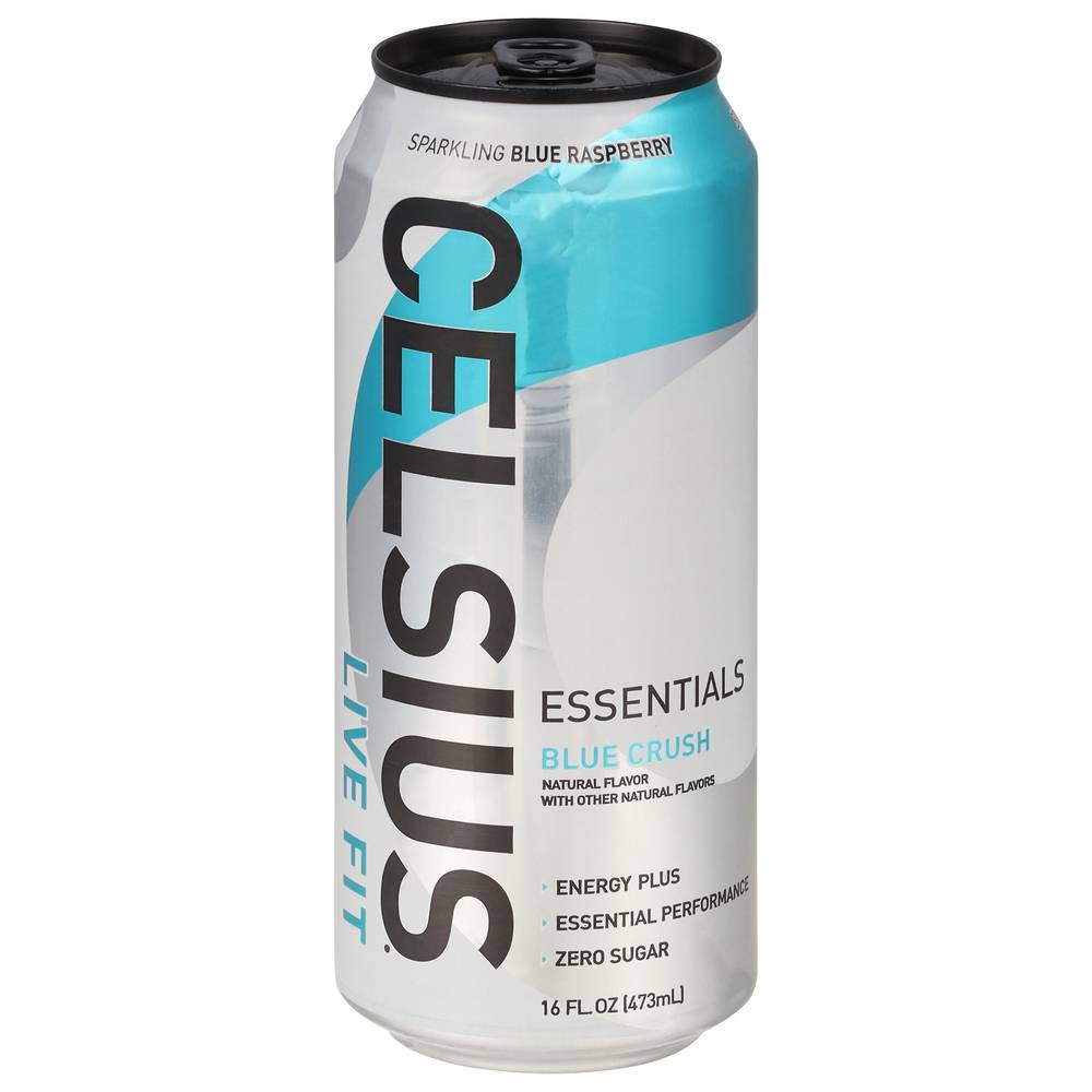 Celsius Live Fit Sparkling Energy Drink, Blue Crush (16 fl oz)