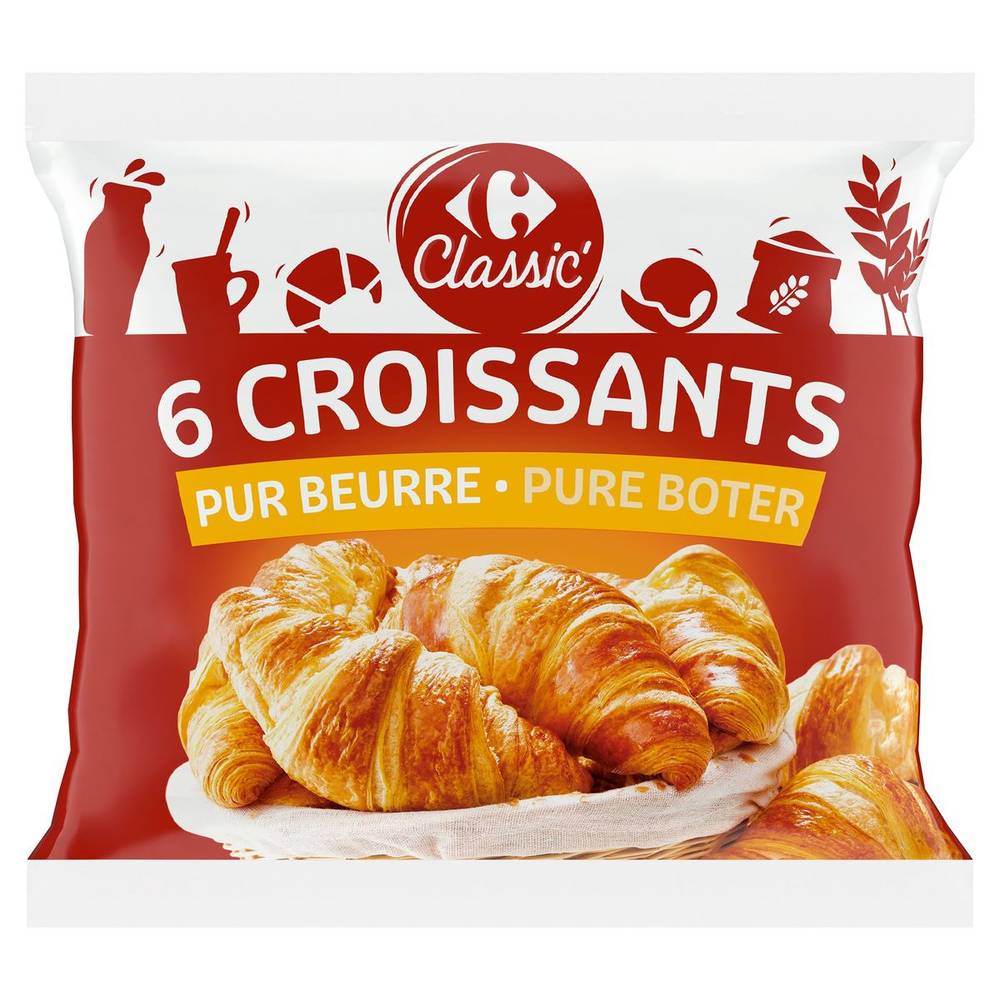 Carrefour Classic'' 6 Croissants 360 g