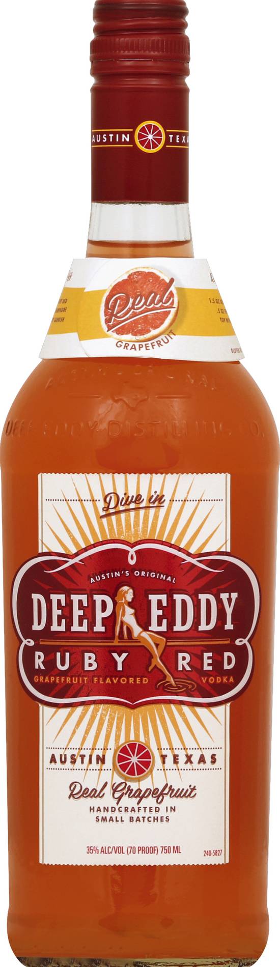 Deep Eddy Ruby Red Grapefruit Vodka (750 ml)