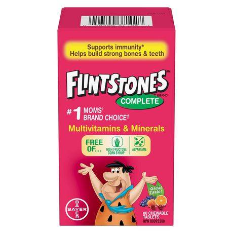Flintstones Complete Multivitamins & Minerals Chewable Tablets (80 ct)