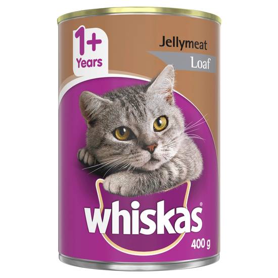 Whiskas 1+ Years Jellymeat Loaf Wet Cat Food Can 400g
