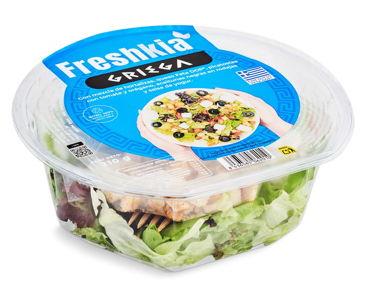 Ensalada Griega Freshkia Bandeja 210 G
