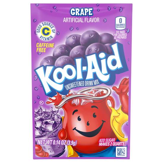 Kool-Aid Grape Artificially Flavor Unsweetened Drink Mix (0.14 oz)