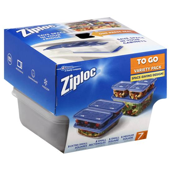 Ziploc To Go One Press Seal Variety pack (7 pack)