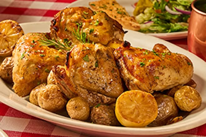 Garlic Roasted Chicken & Potatoes