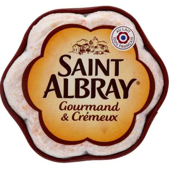 Saint Albray - Fromage au lait de vache pasteurisé crémeux et gourmand (200g)