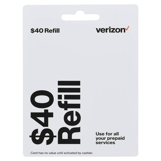 Verizon $40 Refill Gift Card