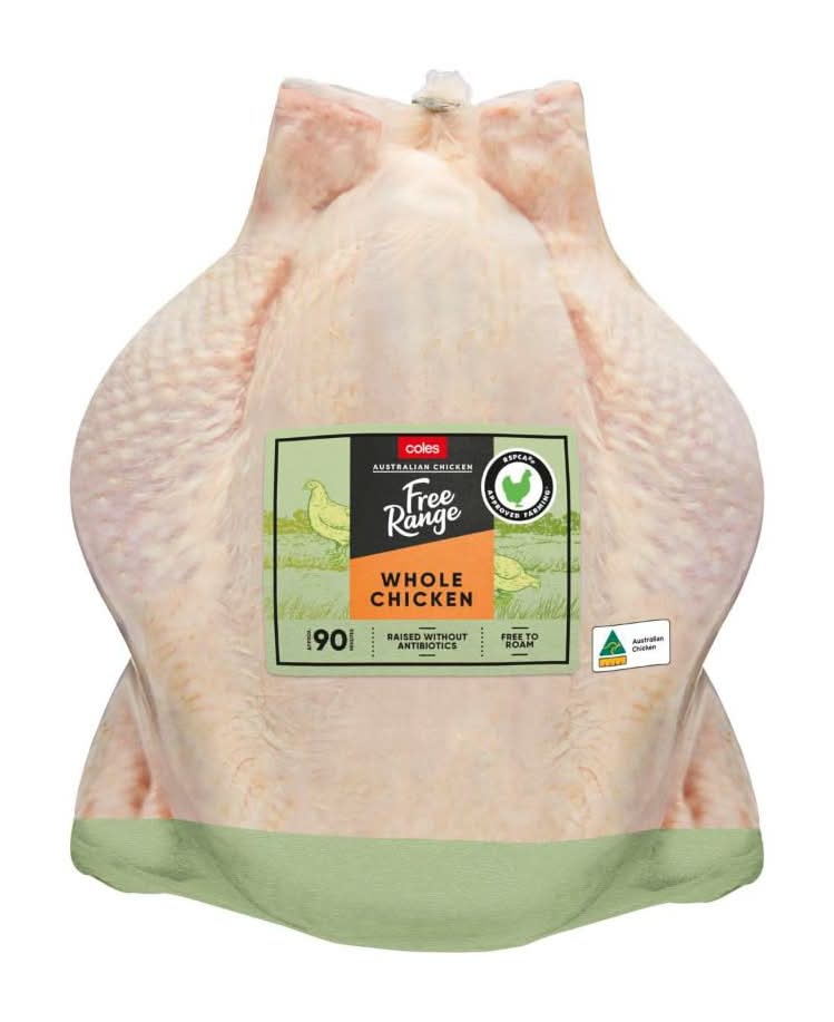 Coles RSPCA Approved Free Range Chicken Whole approx. 1.6kg