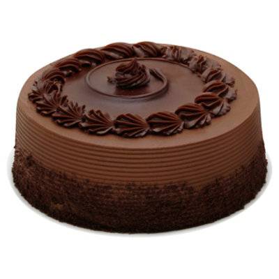 Bakery Cake Round 8 Inch 2 Layer Chocolate Seasonal - Each