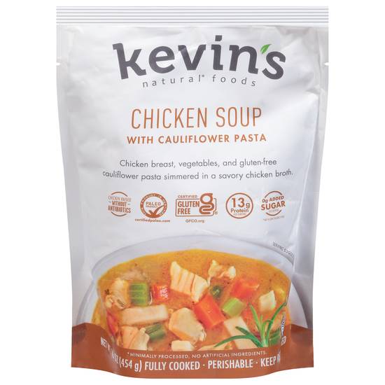 Kevin's Natural Foods Cauliflower Pasta Chicken Soup