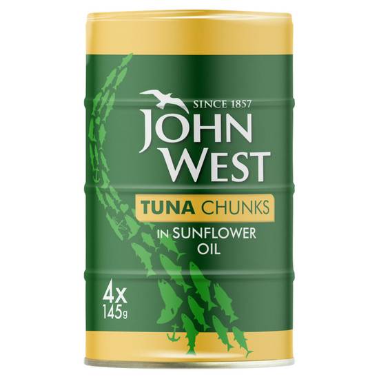 John West Tuna Chunks in Sunflower Oil 4pk