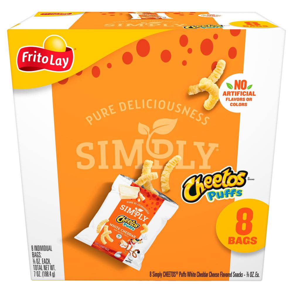 Cheetos Simply Puffs Snacks (white cheddar cheese)