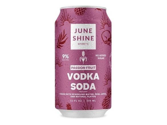 Juneshine Spirits Passionfruit Vodka Soda (12 fl oz)
