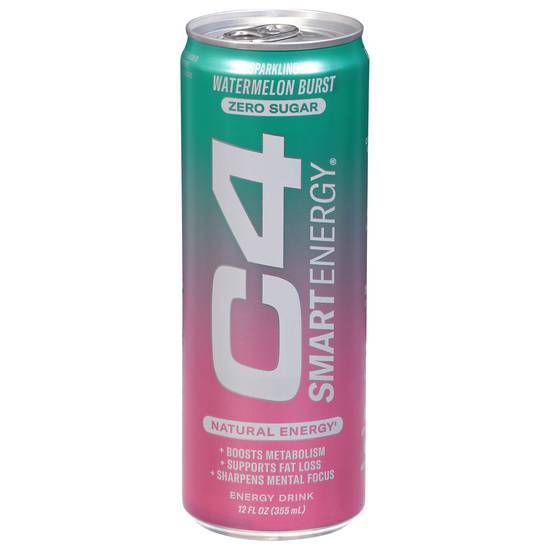 C4 Smart Energy Zero Sugar Sparkling Drink (12 fl oz) (watermelon)