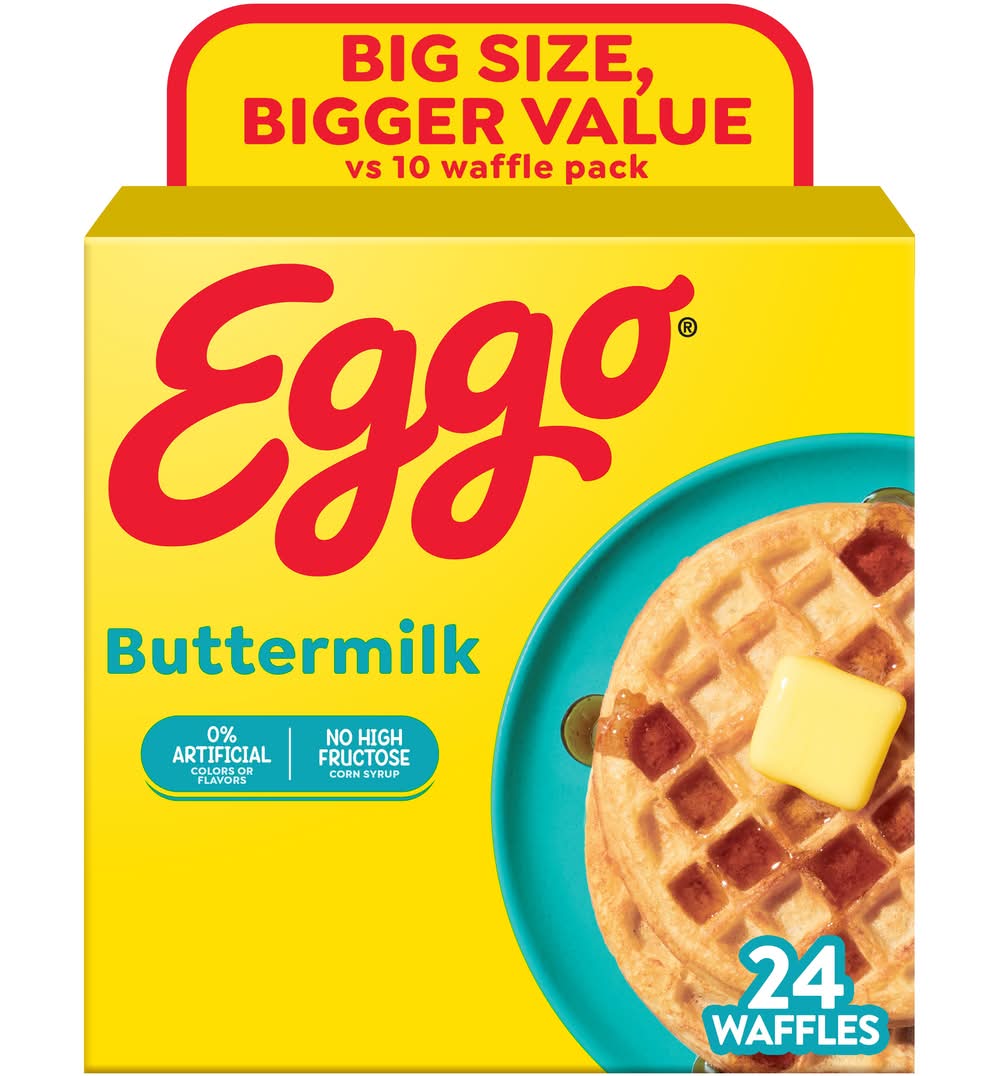 Eggo Waffles Family pack, Buttermilk (29.6 oz, 24 ct)