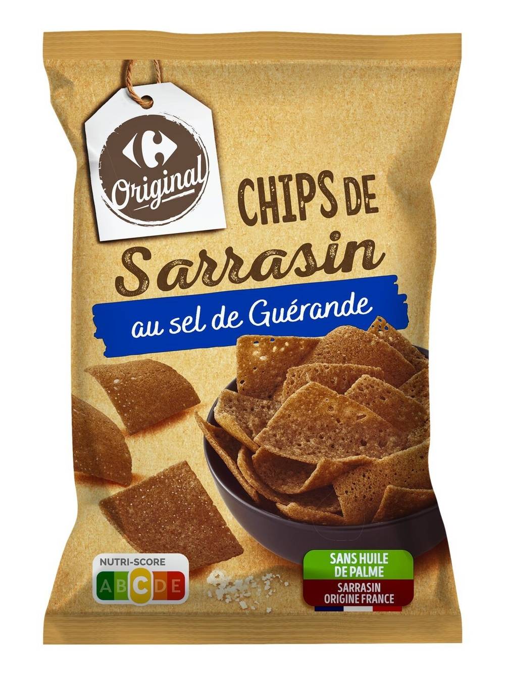 Carrefour Original - Chips sarrasin au sel de guérande (100g)