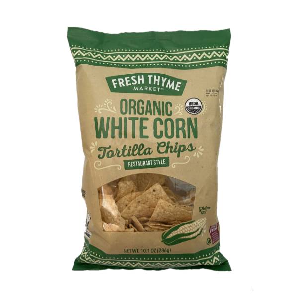 Fresh Thyme Organic White Corn Tortilla Chips