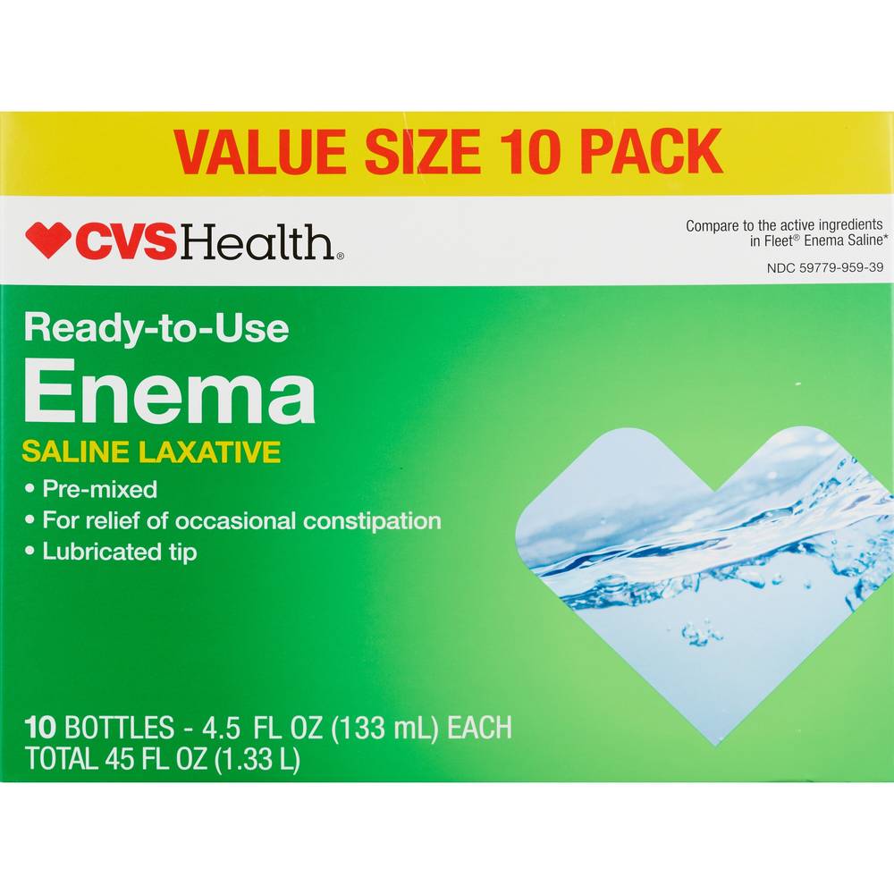 Cvs Health Disposable Enema Saline Laxative (10 ct)