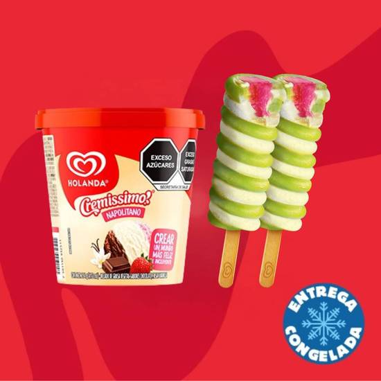 1 Micha Napolitano + 2 Paletas Twisters