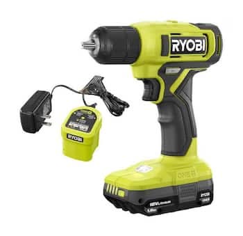 Ryobi One+ 18V Cordless 3/8 In. Drill/Driver Kit With 1.5 Ah Battery And Charger