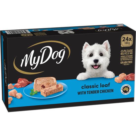 My Dog Classic Loaf With Tender Chicken 24x100g Wet Dog Food 24 pack