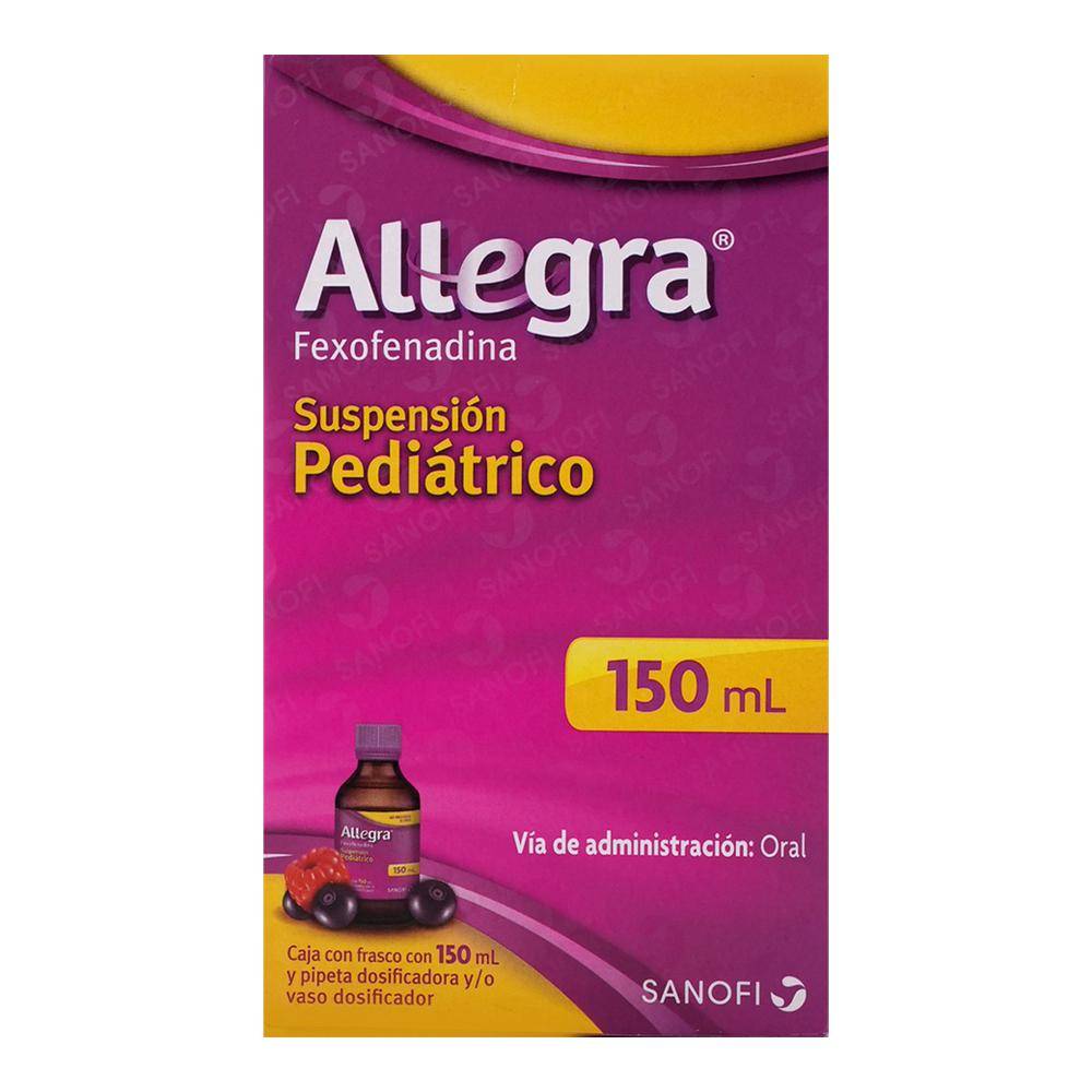 Sanofi · Allegra exofenadina suspensión pediátrico 120 mg (150 ml)