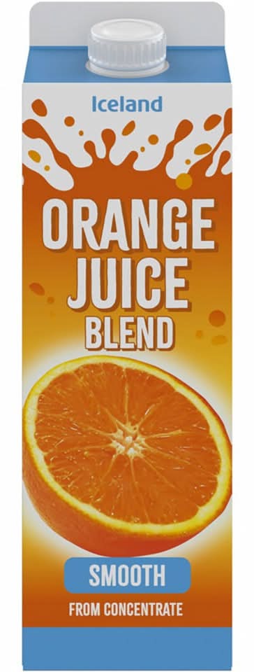 Iceland Pure Smooth Concentrate Orange Juice (1L)