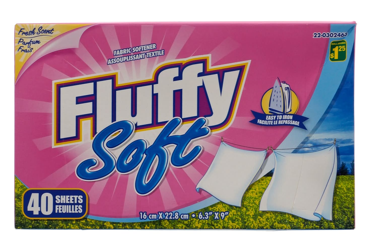 Fluffy Soft Fabric Softener Sheets (40 ct)
