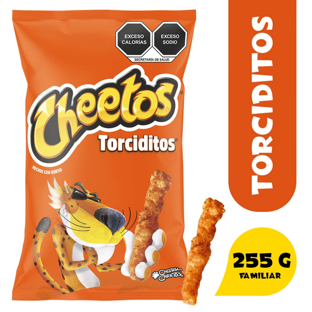 Cheetos · Torciditos botana de sémola de maíz, queso-chile (240 g)