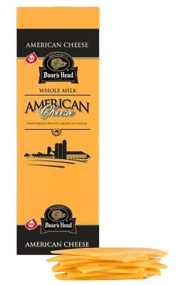 Boar's Head Whole Milk Yellow American Cheese (5 lbs)