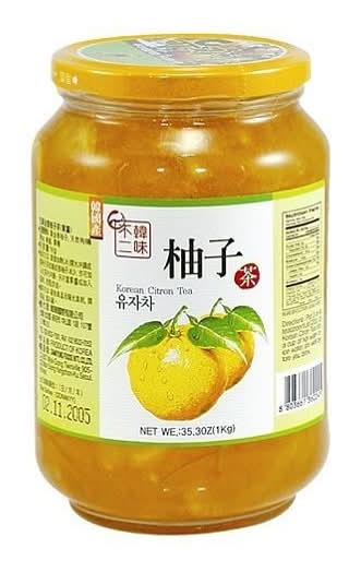 韓味不二生黃金柚子茶(果醬) <1Kg公斤 x 1 x 1CAN罐>