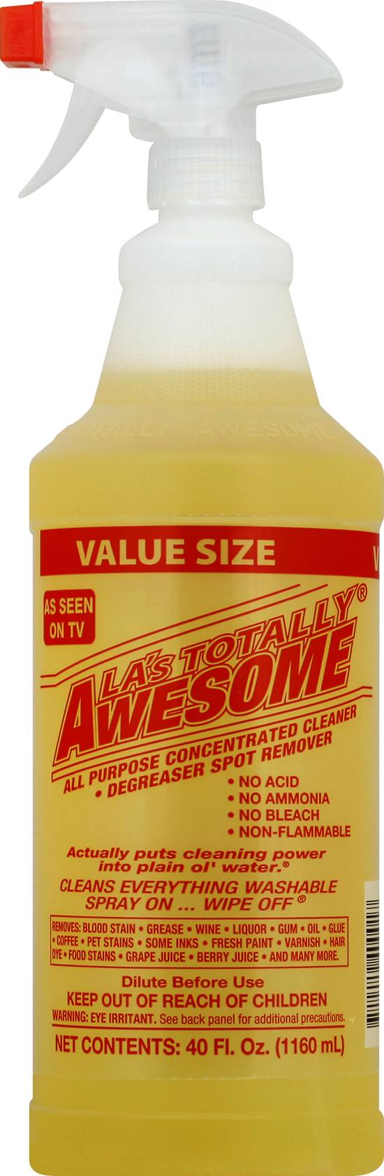 LA's Totally Awesome Cleaner with Bleach, 40-oz. Bottles