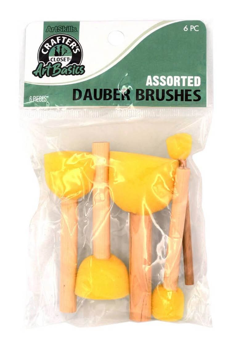 ArtSkills Crafter's Closet Artbasics Assorted Dauber Brushes (6 ct)
