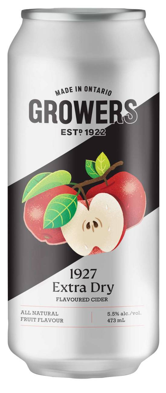 Growers Dry Apple Cider 1927 473ml Can (4.0% ABV)