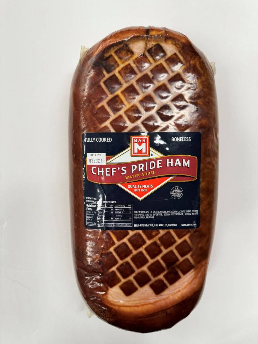 Bar M Chef's Pride Ham Water Added (Case of 1)