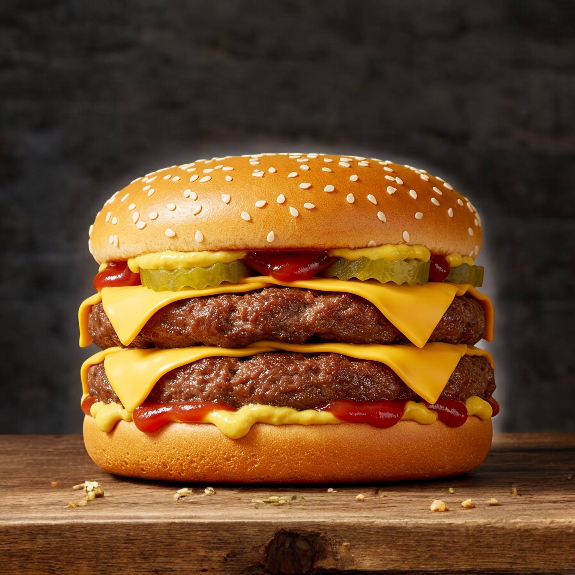 Double cheeseburger