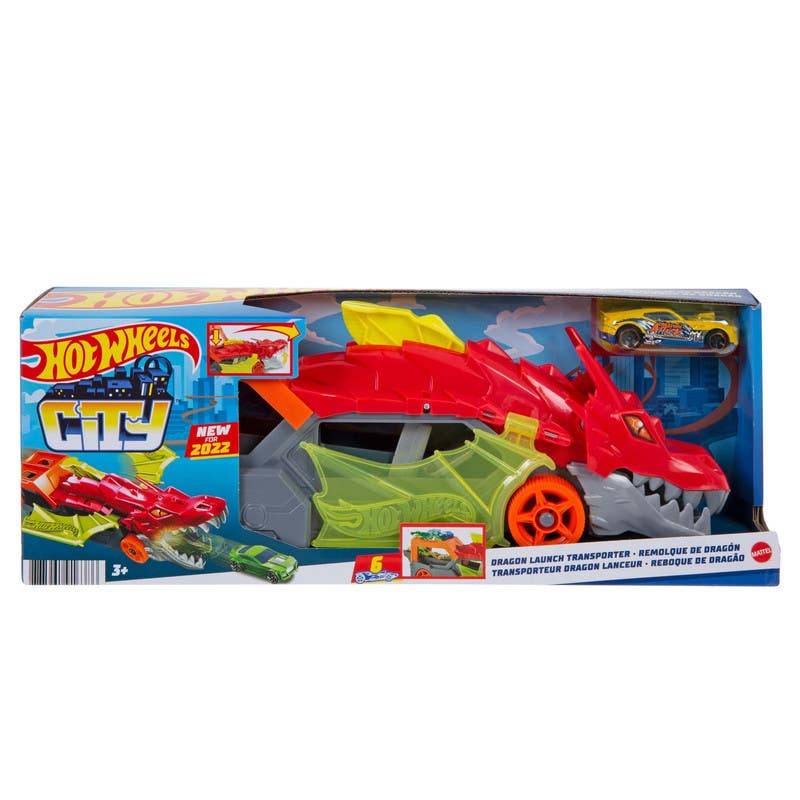 Hot Wheels · Remolque dragon