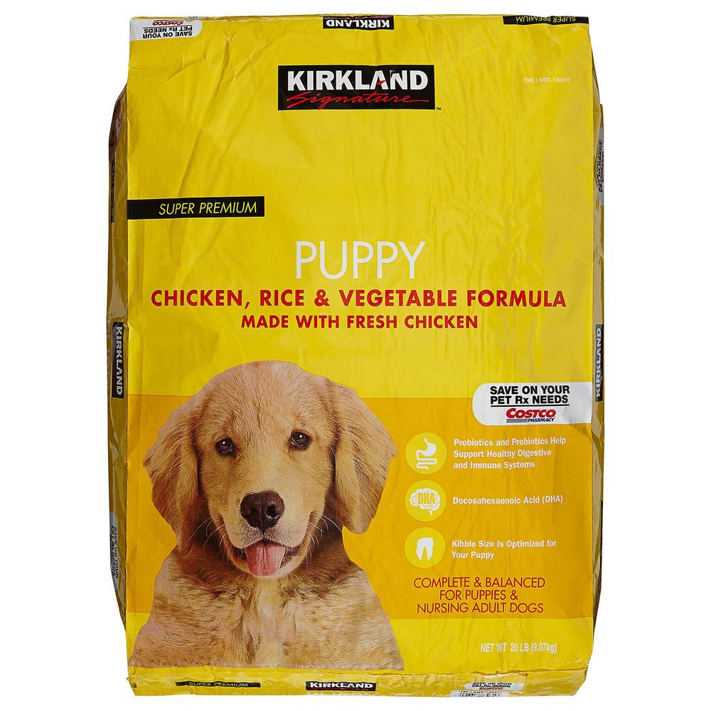 Kirkland Signature Puppy Formula Chicken, Rice and Vegetable Dog Food, 20 lbs
