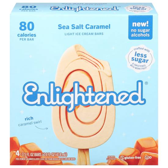 Enlightened Sea Salt Caramel Ice Cream Bars (4 ct)