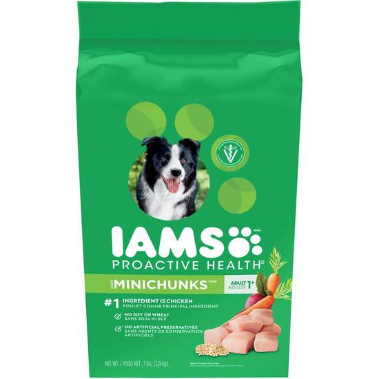 Iams nourriture pour chiens au poulet, proactive health (3,18kg) - proactive health adult minichunks dog food (3.18 kg)