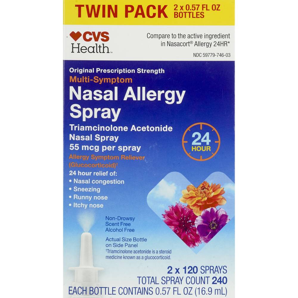 CVS Health Multi-Symptom Nasal Allergy Spray (1.14 fl oz, 2 ct)