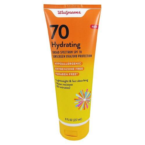 Walgreens Hydrating Sunscreen Lotion SPF 70 - 8.0 fl oz