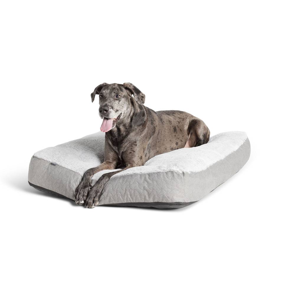 Top Paw Orthopedic Memory Foam Quilt Mattress Dog Bed (grey)